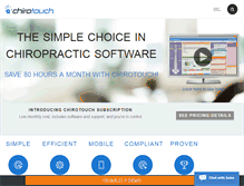 Tablet Screenshot of chirotouch.com